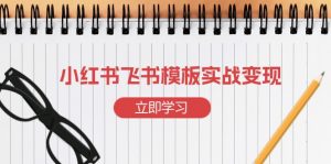 小红书飞书 模板实战变现：小红书快速起号，搭建一个赚钱的飞书模板-巅峰资源网