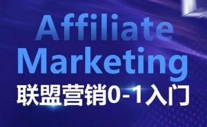 ​​​​​​Affiliate Marketing联盟营销0-1入门，联盟营销基本逻辑 联盟平台逻辑及联盟客逻辑全面详解-巅峰资源网