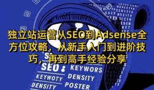 独立站运营从SEO到Adsense全方位攻略，从新手入门到进阶技巧，再到高手经验分享-巅峰资源网