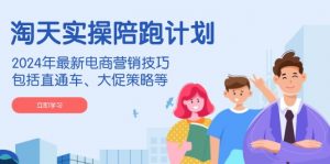 淘天实操陪跑计划，2024年最新电商营销技巧，包括直通车、大促策略等-巅峰资源网