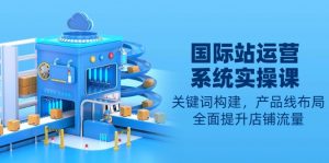 国际站运营系统实操课：关键词构建，产品线布局，全面提升店铺流量-巅峰资源网