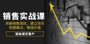 销售实战课，突破销售困扰，建立信任，挖掘痛点，塑造价值，轻松成交客户-巅峰资源网