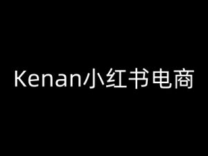 Kenan小红书电商-kenan小红书教程-巅峰资源网