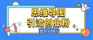 暴力引流全平台通用思维导图引流玩法ai一键生成日引200+-巅峰资源网