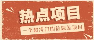 一个超冷门的信息差项目，出售各种协议模板，一个月收益竟高达20000+-巅峰资源网