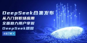 DeepSeek合集发布，从入门到职场应用，全面助力用户掌握DeepSeek精髓-巅峰资源网