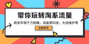 带你玩转淘系流量，商家年销千万秘籍，涵盖黑科技、大促维护等-巅峰资源网
