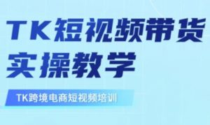 东南亚TikTok短视频带货，TK短视频带货实操教学-巅峰资源网