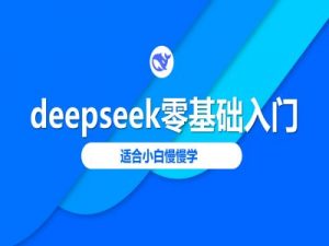 deepseek零基础入门-deepseek教程2025，适合小白慢慢学-巅峰资源网