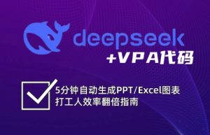 DeepSeek从入门到精通：解锁Excel和VBA高效办公新技能-巅峰资源网