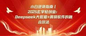 小白逆袭指南，2025玄学轻创业：Deepseek大数据+周易算法的融合玩法-巅峰资源网