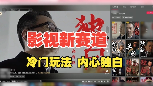 最新影视解说玩法，人物独白，30天涨粉24万+，全流程拆解【揭秘】-巅峰资源网