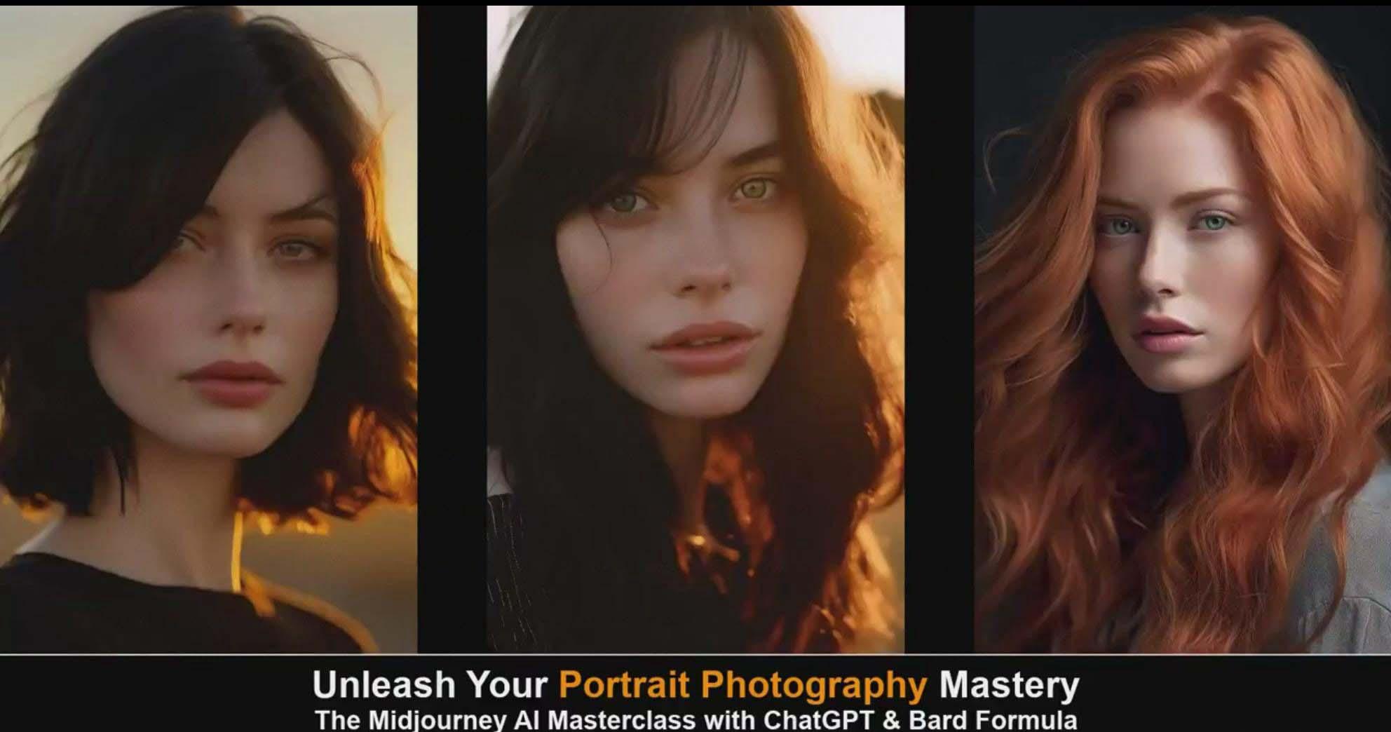 图片[3]-(9312期)Midjourney v5 ChatGPT 和 Bard AI人工智能人像摄影大师班-15节-中英字幕-巅峰资源网