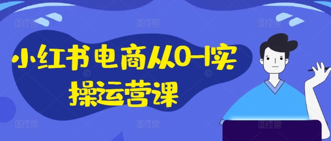 小红书电商从0-1实操运营课，小红书手机实操小红书/IP和私域课/小红书电商电脑实操板块等-巅峰资源网
