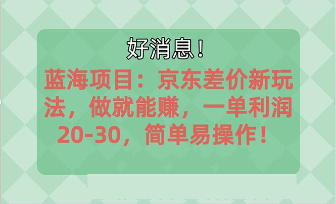 越早知道越能赚到钱的蓝海项目：京东大平台操作，一单利润20-30，简单...-巅峰资源网