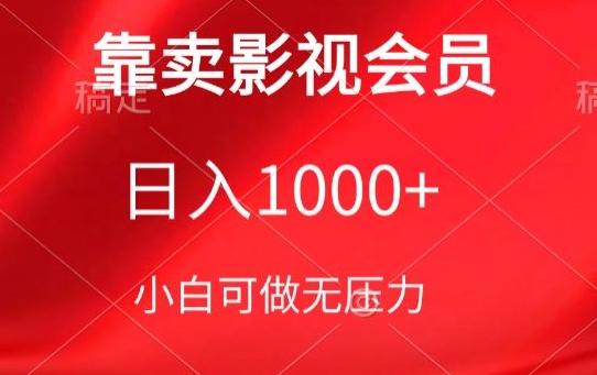 靠卖影视会员，日入1000+，落地保姆级教程，新手可学【揭秘】-巅峰资源网