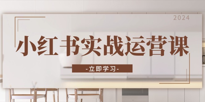 小红书实战运营课：从开通店铺到直播话术，打造爆款笔记与高效直播-巅峰资源网