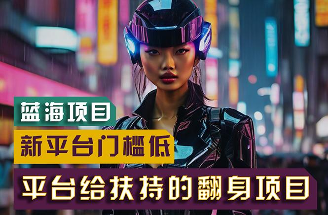 【蓝海项目】新平台无脑搬运，翻身项目 门槛低 小白也能轻松上手 日入500+-巅峰资源网