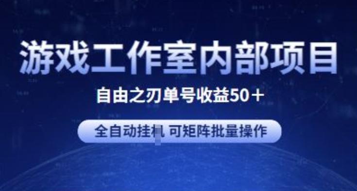 游戏工作室内部项目 自由之刃2 单号收益50+ 全自动挂JI 可矩阵批量操作【揭秘】-巅峰资源网