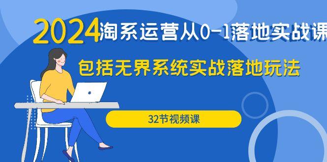 (9919期)2024·淘系运营从0-1落地实战课：包括无界系统实战落地玩法(32节)-巅峰资源网
