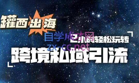 罐西老师·零基础学会跨境私域引流-巅峰资源网