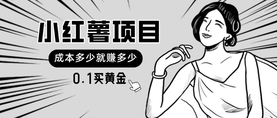 小红薯暴力项目，0.1买黄金。操作简单，日入无上限，可无限扩大。-巅峰资源网