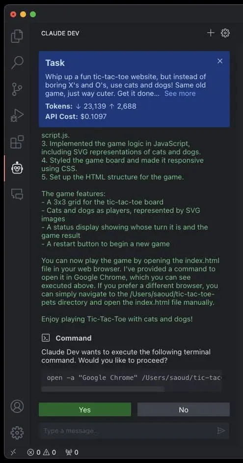Claude Dev｜AI编程-巅峰资源网
