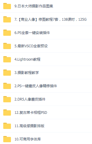 某宝买的杂乱PS LR教程预设摄影-巅峰资源网