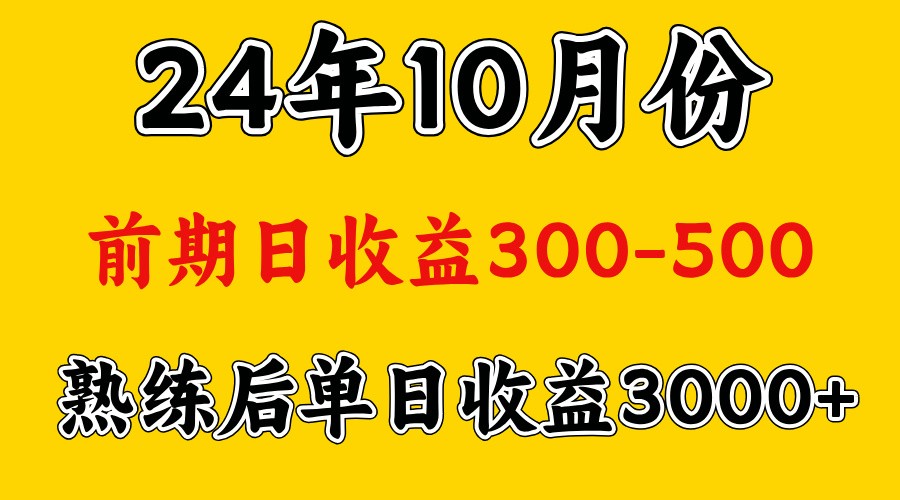 高手是怎么赚钱的.前期日收益500+熟练后日收益3000左右-巅峰资源网