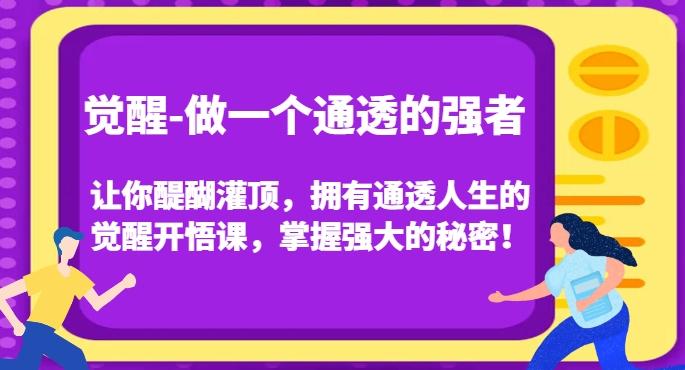 觉醒-做一个通透的强者，让你醍醐灌顶，拥有通透人生的觉醒开悟课，掌握强大的秘密！-巅峰资源网