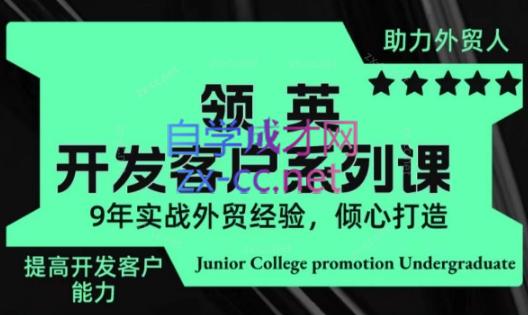 城哥·领英开发客户系列课-巅峰资源网