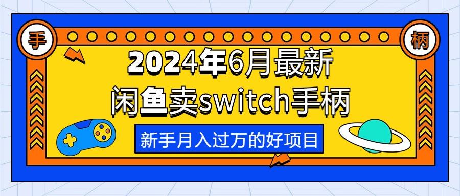2024年6月最新闲鱼卖switch游戏手柄，新手月入过万的第一个好项目-巅峰资源网