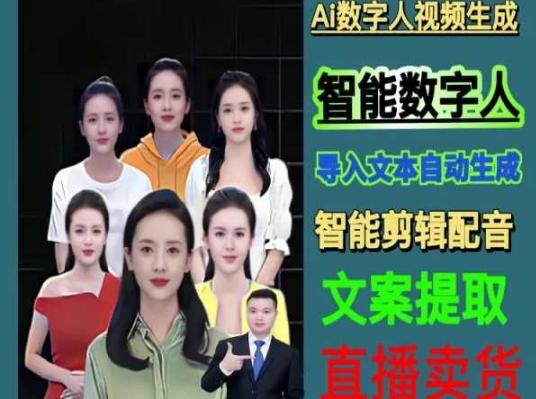 伍老师Ai数字人快速剪辑制作以及变现视频课-巅峰资源网