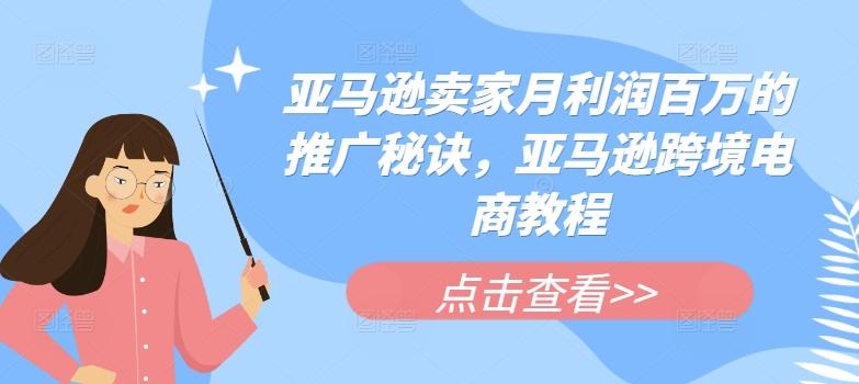 亚马逊卖家月利润百万的推广秘诀，亚马逊跨境电商教程-巅峰资源网