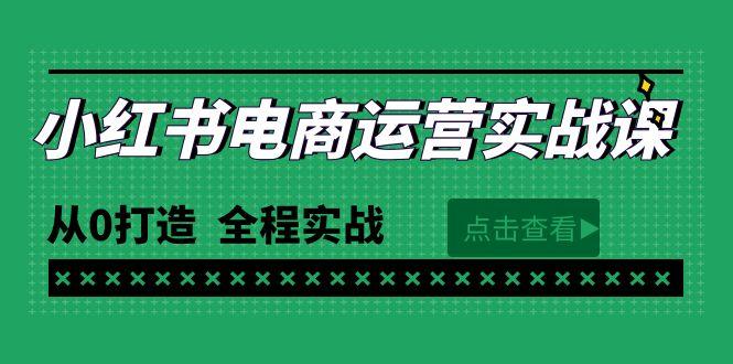 (9946期)最新小红书·电商运营实战课，从0打造  全程实战(65节视频课)-巅峰资源网