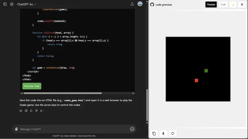 ChatGPT Code Preview｜AI编程预览工具-巅峰资源网