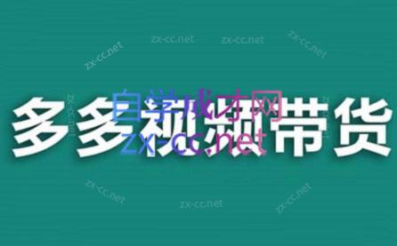 老贺·拼多多视频带货(更新至2024)-巅峰资源网