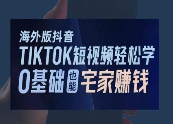海外版抖音TikTok短视频轻松学，0基础宅家也能赚钱-巅峰资源网