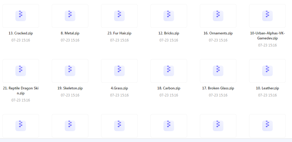 【素材分享】实用教程+素材 Zbrush与Blender表面纹理合集-巅峰资源网
