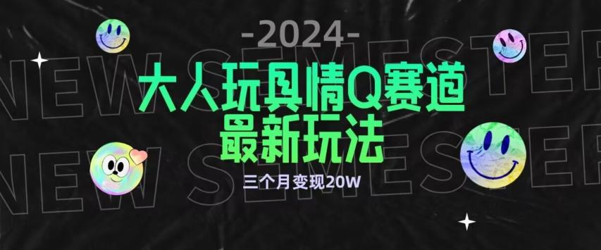 全新大人玩具情Q赛道合规新玩法，公转私域不封号流量多渠道变现，三个月变现20W【揭秘】-巅峰资源网