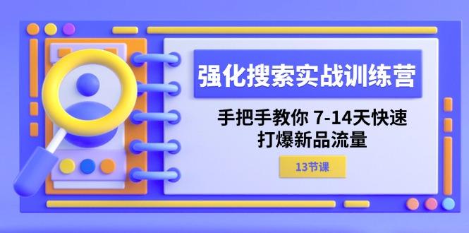 强化 搜索实战训练营，手把手教你 7-14天快速-打爆新品流量(13节课-巅峰资源网