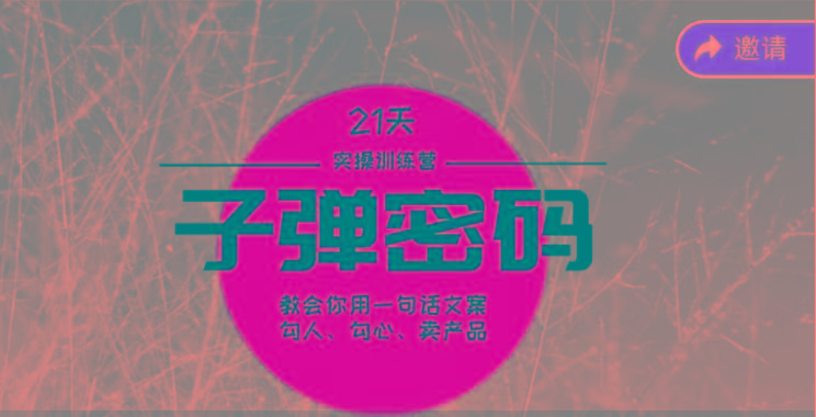 《子弹密码训练营》-用一句话文案勾人勾心卖产品，21天学到顶尖文案大师策略和技巧-巅峰资源网