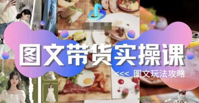 图文带货实操课，图文玩法攻略玩法-巅峰资源网