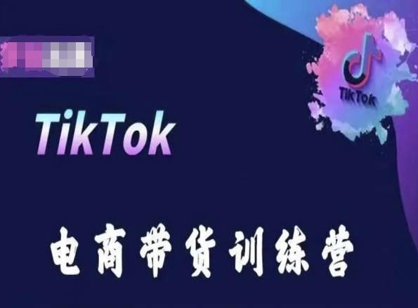 TikTok电商带货训练营，跟随时代潮流，跨境掘金-巅峰资源网