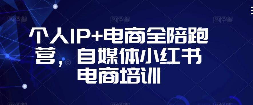 个人IP+电商全陪跑营，自媒体小红书电商培训-巅峰资源网