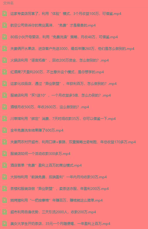 图片[5]-(9607期)真实有效391套商业模式，年入几十到几百万案例解析(电子书+视频+图文)-巅峰资源网