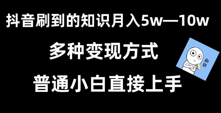抖音刷到的知识，每天只需2小时，日入2000+，暴力变现，普通小白直接上手【揭秘】-巅峰资源网