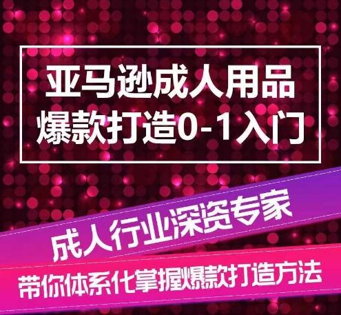 亚马逊成人用品爆款打造0-1入门，系统化讲解亚马逊成人用品爆款打造的流程-巅峰资源网