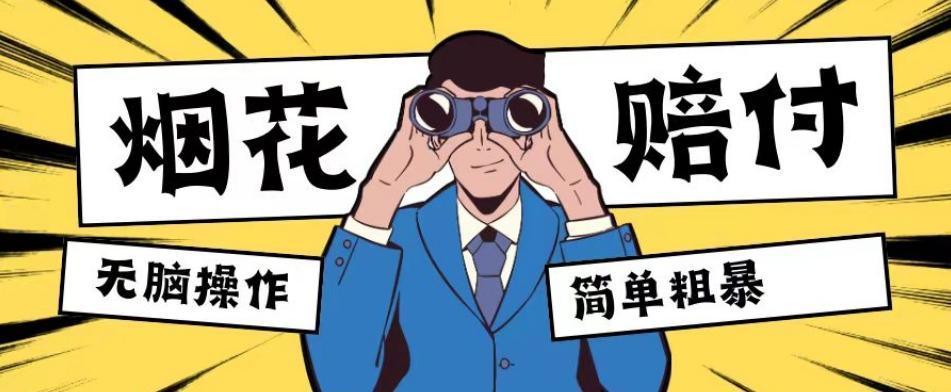 最新蓝海玩法，烟花爆竹赔付，单订单赔付200-500无脑操作【仅揭秘】-巅峰资源网