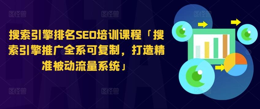 搜索引擎排名SEO培训课程「搜索引擎推广全系可复制，打造精准被动流量系统」-巅峰资源网